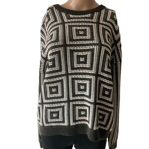 Back Beat Co Organic Cotton & Hemp Spiral Size M/L Sweater